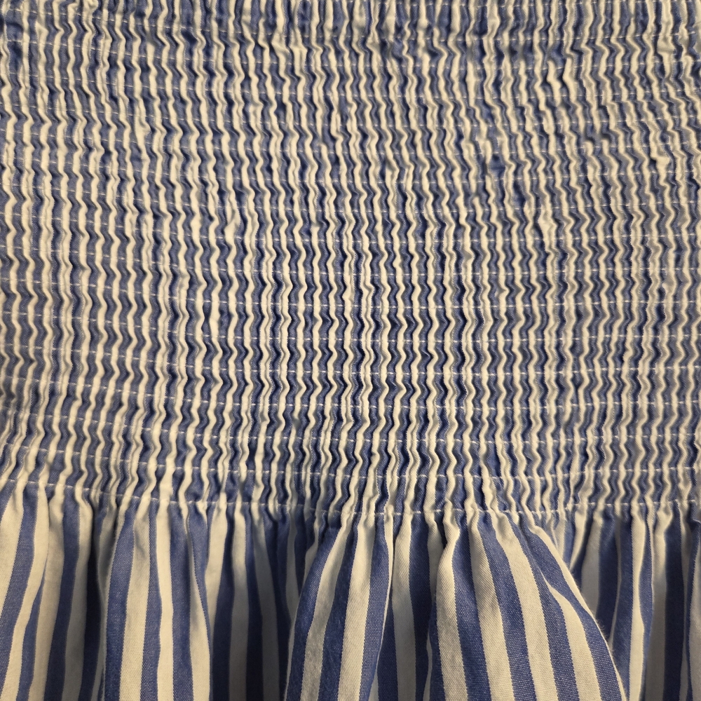 Blue Striped Off-Shoulder Top - Picture 3 of 6